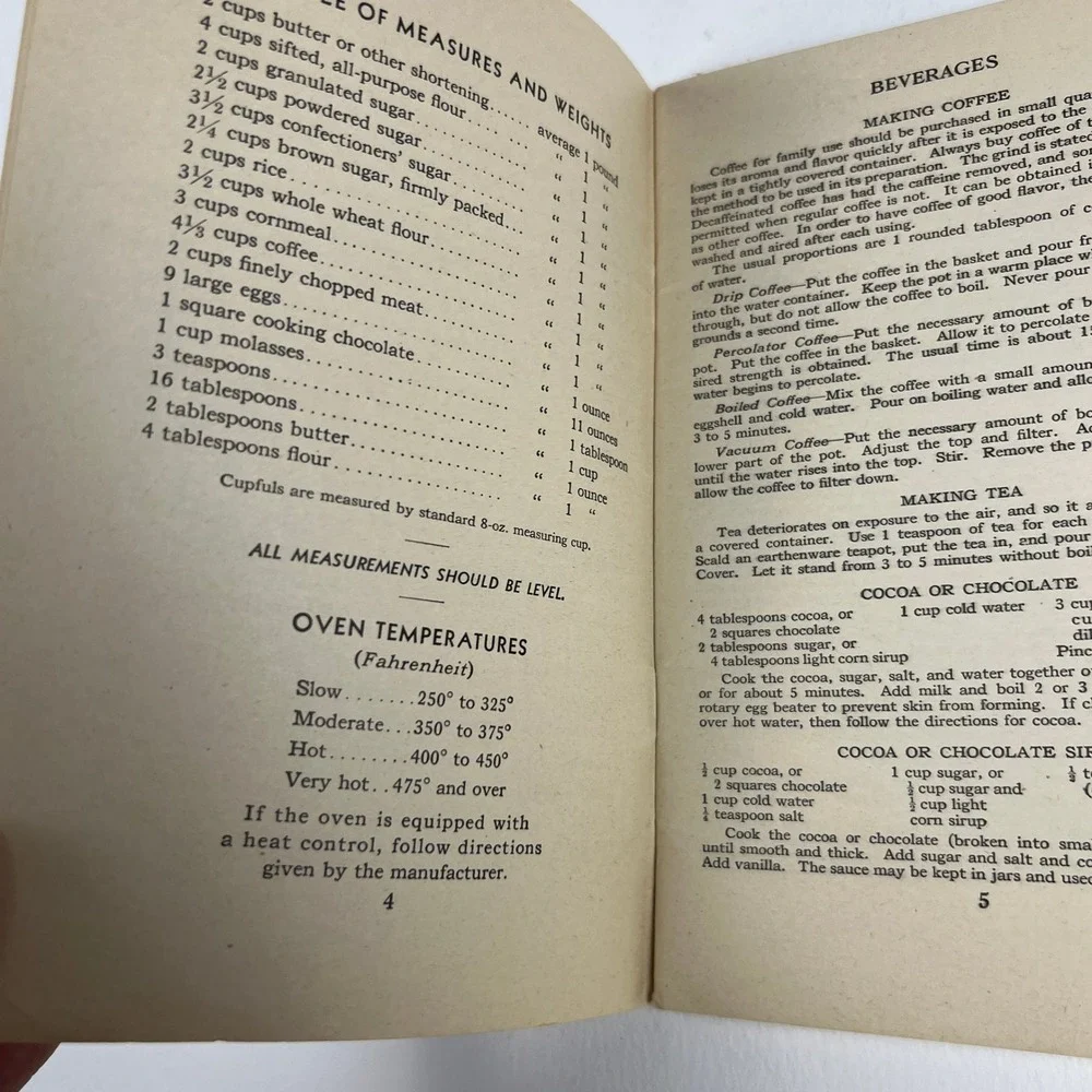 Metropolitan Life Insurance Cook Book 1948 Vintage Booklet Blue Red Mid Century